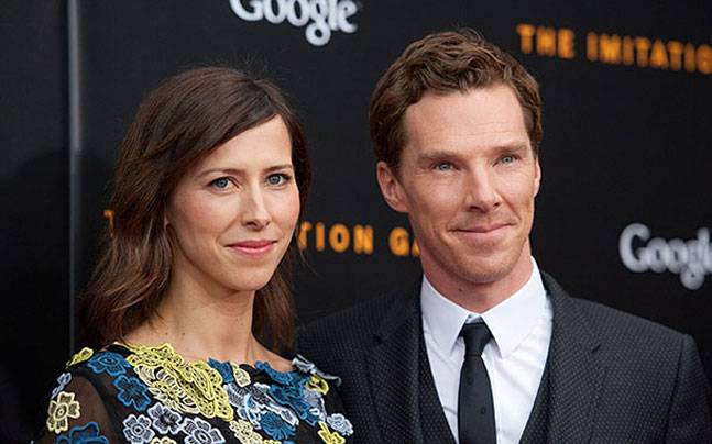 Photo of Benedict Cumberbatch with Sophie Hunter 